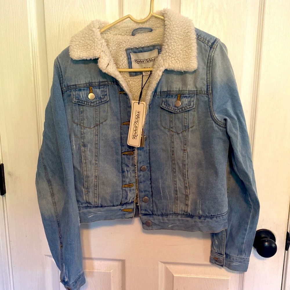 Jean Jacket. Brand new with tags. Warm lining.